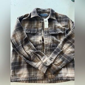 abercrombie Mens Flannel Jacket Size Small. New with tags